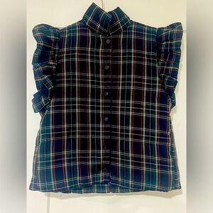 Entro puffer ruffled sleeve vest